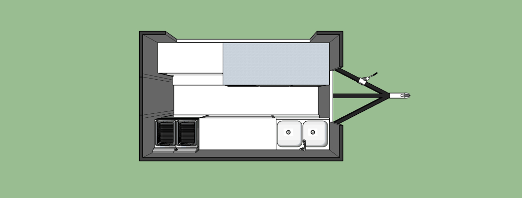 9ft food trailer layout